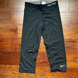 Nike Pro Kids Black Athletic Leggings